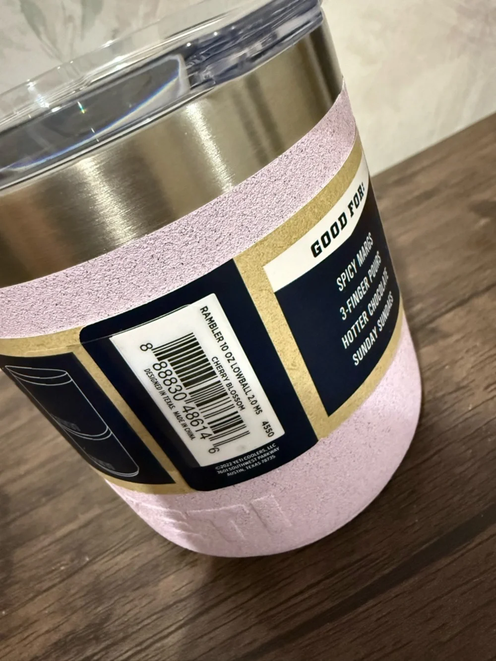 NWT YETI Rambler 10 oz Cherry Blossom - Picture 3 of 7